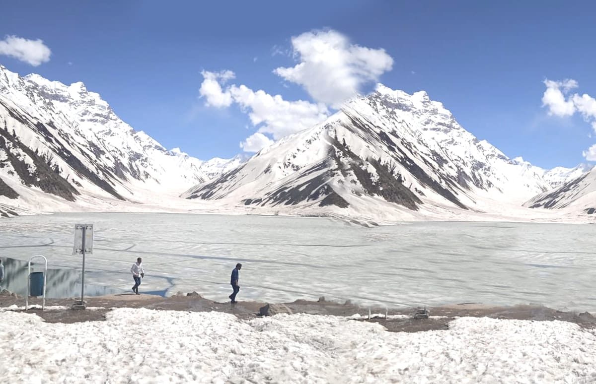 Vast glacier landscape on the Snow Lake and Hispar La trek Pakistan